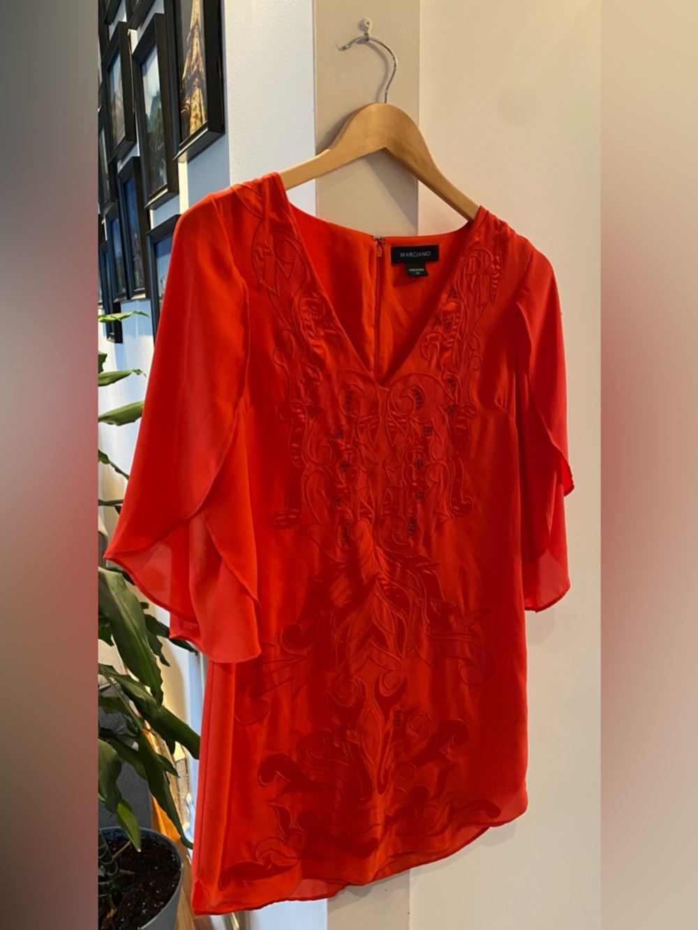 Robe tunic rouge Marciano Red Tunic Dress